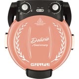 G3 Ferrari Delizia Pizzaofen G1017715, Anniversary Coral Passion koralle, 1.200 Watt, für Pizza Ø 31cm, Special Edition mit Wende-Pizzastein, Pizzacutter