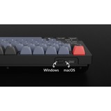 Keychron Q4 Barebone ISO, Gaming-Tastatur schwarz, Hot-Swap, Aluminiumrahmen, RGB