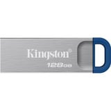 Kingston DataTraveler Kyson 128 GB, USB-Stick silber/blau