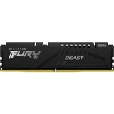 Kingston FURY DIMM 16 GB DDR5-4800, Arbeitsspeicher schwarz, KF548C38BB-16, FURY Beast, XMP