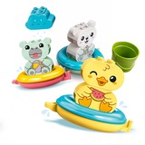 LEGO 10965 DUPLO Badewannenspaß: Schwimmender Tierzug, Konstruktionsspielzeug Badewannenspielzeug für Kleinkinder ab 18 Monaten mit Badeente, Nilpferd und Eisbären
