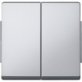 Merten Wippe Aluminium für Serienwechselschalter und Doppeltaster Einsatz aluminium, Retail