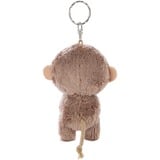 NICI Glubschis Schlüsselanhänger Affe Hobson, Kuscheltier braun/beige, Safari, 9 cm
