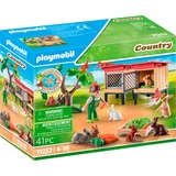 PLAYMOBIL 71252 Kaninchenstall, Konstruktionsspielzeug 