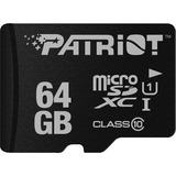 Patriot LX Series 64 GB microSDXC, Speicherkarte schwarz, UHS-I U1, Class 10