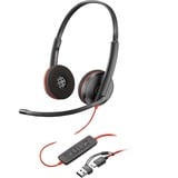 Poly Blackwire 3220, Headset schwarz, Stereo, USB-C