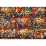 Schmidt Spiele Genussvolle Auszeit: auf Reisen mit Büchern und Wein, Puzzle 2000 Teile