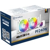 SilverStone SST-PF240W-ARGB-V2 240mm, Wasserkühlung weiß, inkl. RGB-Controller