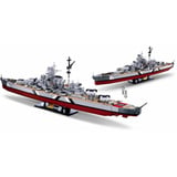 Sluban ModelBricks Schlachtschiff Bismarck, Konstruktionsspielzeug Maßstab 1:350