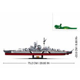 Sluban ModelBricks Schlachtschiff Bismarck, Konstruktionsspielzeug Maßstab 1:350