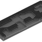 Wera 9740 Schaumstoffeinlage Winkelschlüssel-Set 1, 20‑teilig, Schraubendreher schwarz/grau, in Schaumstoffeinlage für Werkstattwagen