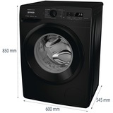 gorenje WNRPI74APSB, Waschmaschine schwarz, 60 cm