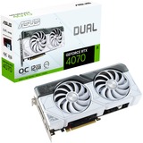 ASUS GeForce RTX 4070 DUAL OC WHITE, Grafikkarte DLSS 3, 3x DisplayPort, 1x HDMI 2.1