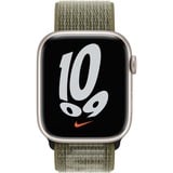 Apple Nike Sport Loop, Uhrenarmband olivgrün/grau, 41 mm