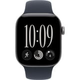 Apple Watch Series 12, Smartwatch grau, Aluminium, 42 mm, Sportarmband Navyblau S/M, Cellular