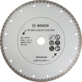 Bosch Diamanttrennscheibe Turbo, Ø 230mm Bohrung 22,23mm