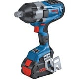 Bosch PRO Akku-Schlagschrauber BITURBO GDS 18V-1050 HC Professional, 18Volt blau/schwarz, 2x Akku ProCORE18V 8,0Ah, Bluetooth Modul, 3/4", in L-BOXX