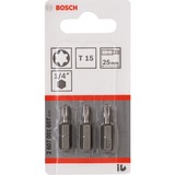 Bosch Schrauberbit Extra-Hart, T15, 25mm, 3 Stück 