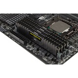 Corsair DIMM 64 GB DDR4-3200 (4x 16 GB) Quad-Kit, Arbeitsspeicher schwarz, CMK64GX4M4E3200C16, Vengeance LPX, INTEL XMP