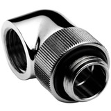 EKWB EK-AF Classic Angled 90° - Black Nickel, Verbindung schwarz/silber