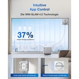 Ecovacs Fensterputz-Roboter WINBOT W2 PRO OMNI, Fenstersauger weiß, 126 Watt, mit tragbarer Dockingstation