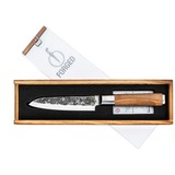 Forged Olive Santoku Messer, 14cm Griff aus Olivenholz