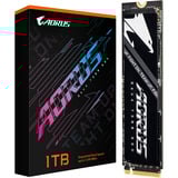 GIGABYTE AORUS Gen4 7300 1 TB, SSD schwarz, PCIe 4.0 x4, NVMe 1.4, M.2 2280, ohne Kühlkörper