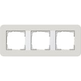 Gira Abdeckrahmen 3fach, Abdeckung grau, Retail