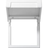 Gira Montagerahmen mit Klappdeckel 45x45, Adapter weiß, Retail
