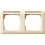 Gira Rahmen zweifach mit Beschriftungsfeld glänzend Retail