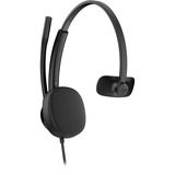 HP Poly Mission 415 Mono-USB-Headset (kabelgebunden)  schwarz, USB Type-C und Type-A, PU-Leder-Ohrpolster (Oberflächenmaterial)