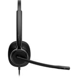 HP Poly Mission 415 Mono-USB-Headset (kabelgebunden)  schwarz, USB Type-C und Type-A, PU-Leder-Ohrpolster (Oberflächenmaterial)