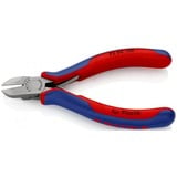 KNIPEX Seitenschneider 72 02 125, für Kunststoff, Schneid-Zange rot/blau, Länge 125mm