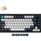 Keychron V1 Max, Gaming-Tastatur schwarz/blaugrau, DE-Layout, Gateron Jupiter Banana, Hot-Swap, RGB