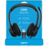 Logitech USB Headset H390 schwarz, USB, Retail