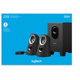 Logitech Z313, PC-Lautsprecher schwarz/silber, Retail