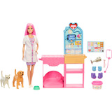 Mattel Barbie "Gute Besserung" Tierkrankenstation Puppe und Zubehör 