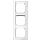 Merten Rahmen 3-fach mit Beschriftungsträger, Typ 470319, Abdeckrahmen, M-SMART System M weiß (glänzend), Retail
