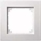 Merten Rahmen einfeldig für bündigen Einbau, Typ 488119, aus Thermoplast, matt, IP20 weiß (matt), Retail