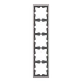 Merten Rahmen fünffach grau, Retail