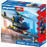 PLAYMOBIL 72080 City Action Polizeihelikopter, Konstruktionsspielzeug 