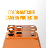 PanzerGlass Fender Kameraschutz, Schutzfolie orange/schwarz, iPhone 17 Pro