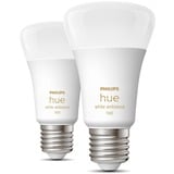 Philips Hue White Ambiance E27, LED-Lampe Doppelpack, ersetzt 60 Watt