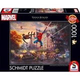 Schmidt Spiele Thomas Kinkade Studios: Marvel Spider-Man & Friends - The Ultimate Alliance, Puzzle 1000 Teile