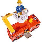 Simba Feuerwehrmann Sam Mega Deluxe Jupiter, Spielfahrzeug rot/gelb, Inkl. 2 Figuren