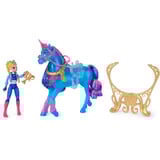 Spin Master Unicorn Academy - Train and Glow River mit Isabel Set, Spielfigur mit Leuchtfunktion und Trainingszubehör 