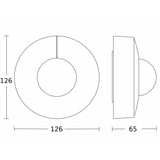 Steinel Präsenzmelder IS 3360-R Aufputz Wand Sensor COM1 ein/aus, Bewegungsmelder weiß, Retail