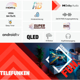 Telefunken D32Q751X2CW, QLED-Fernseher 80 cm (32 Zoll), schwarz, FullHD, Android TV