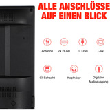 Telefunken D32Q751X2CW, QLED-Fernseher 80 cm (32 Zoll), schwarz, FullHD, Android TV