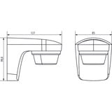Theben theLuxa S180 WH, Bewegungsmelder weiß